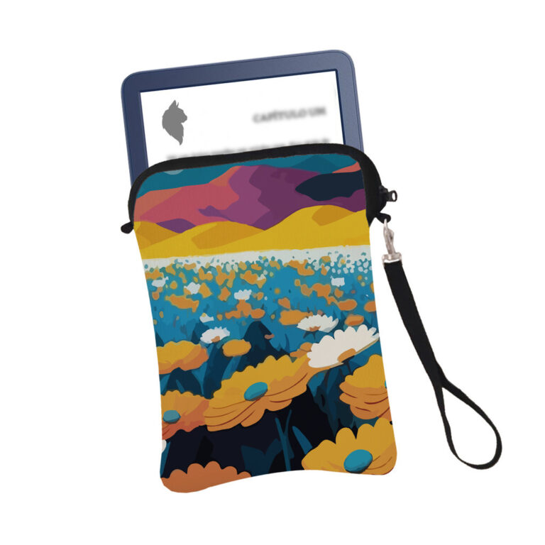 Case Capa para Kindle Jardim de Girassois Montanha