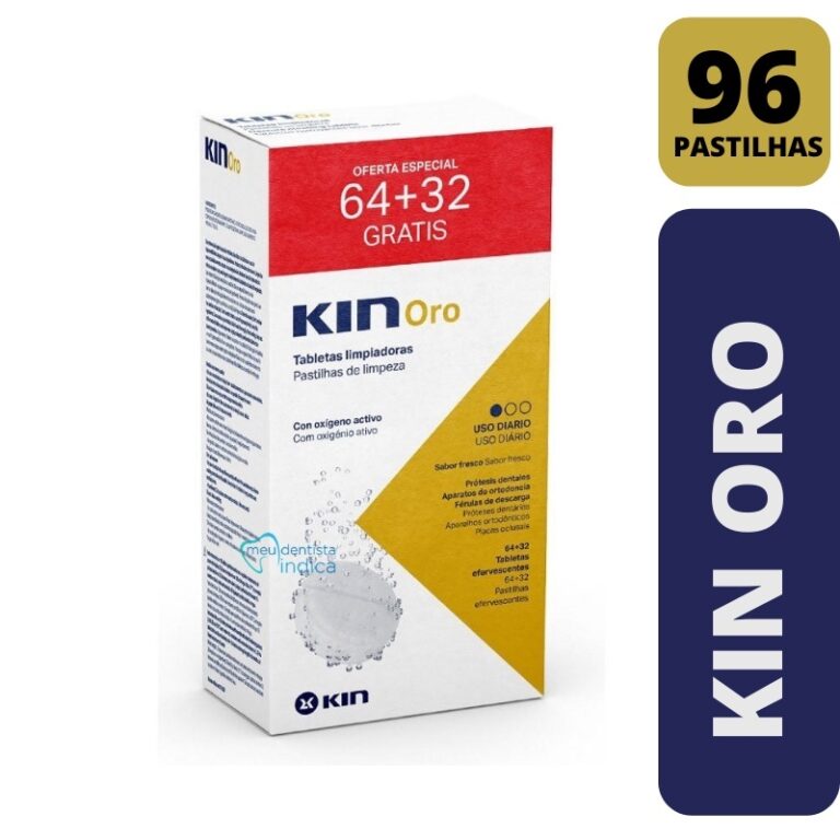 Kin Oro Pastilha Efervescente de Limpeza 96 unidad
