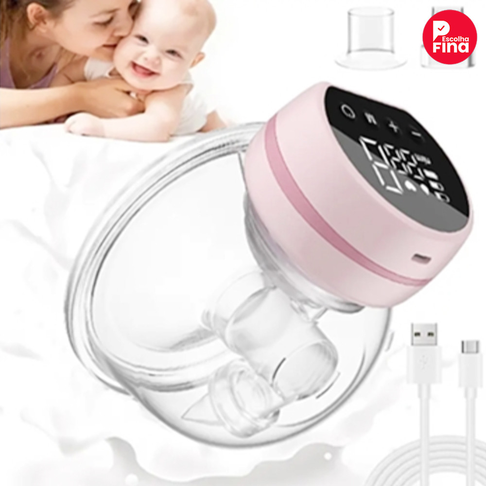 Extrator de leite materno, bomba elétrica portátil recarregável para amamentação