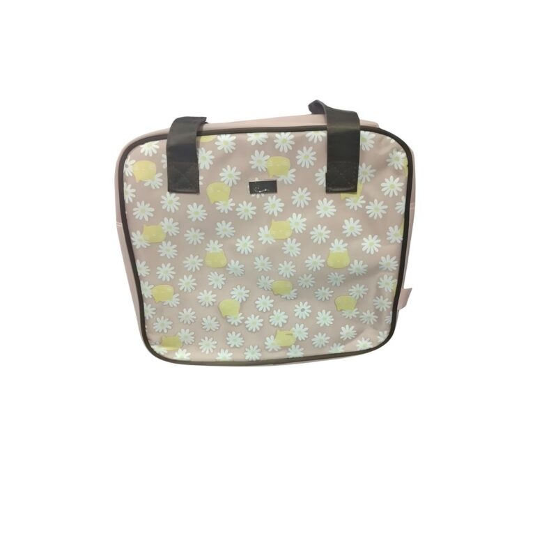 Necessaire Termica Estampa Com Flores e Gatos Qual