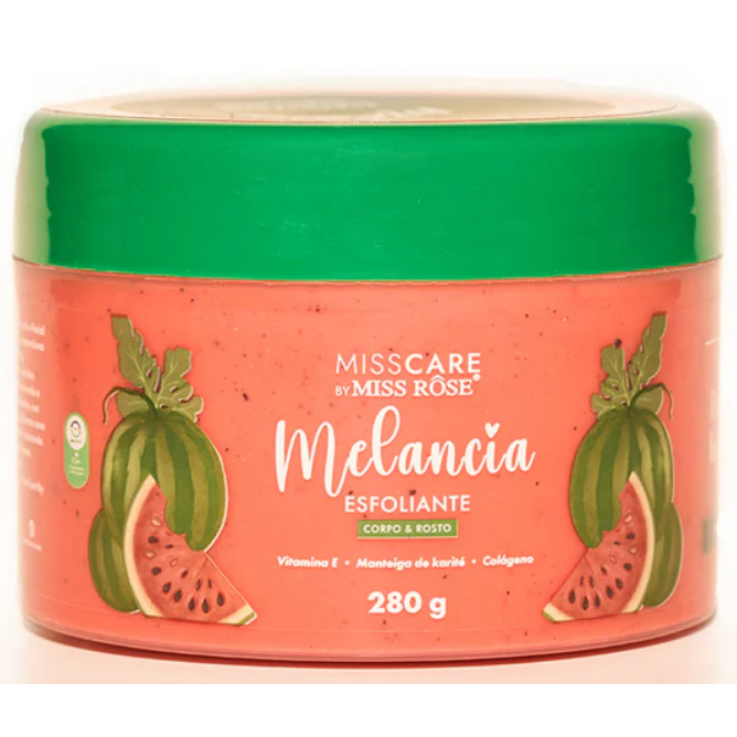 Miss Rôse Esfoliante Corpo e Rosto Melancia 280g
