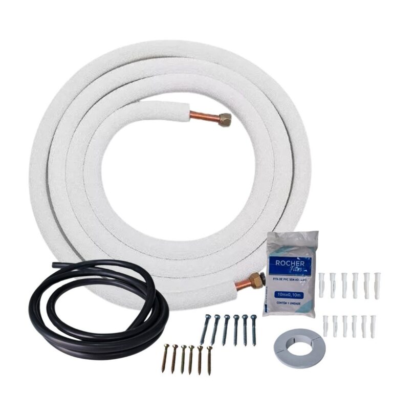 Kit Instalação 1/4 e 1/2 de 5 Metros Sem Suporte