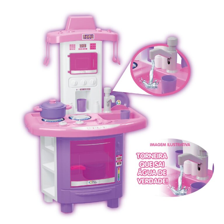 Cozinha Infantil Completa PaisEFilhos Sai Agua de 