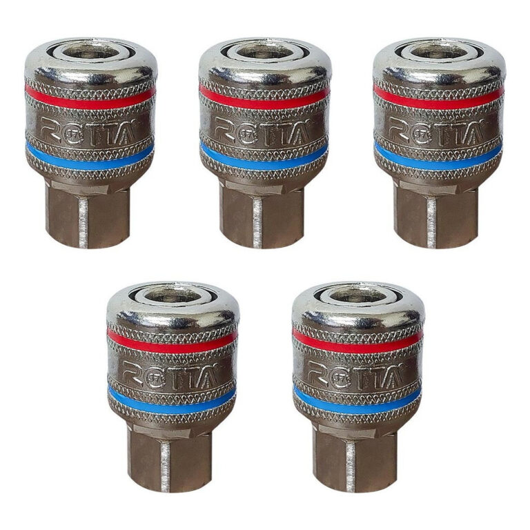 Kit Com 5 Peças Engate Rápido 1/4 Para Compresso