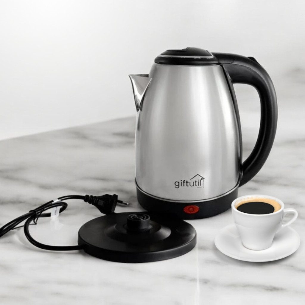 Jarra Chaleira Elétrica de Inox 2 Litros – 127V Pratic Inox 1.500 watts chá café da manhã
