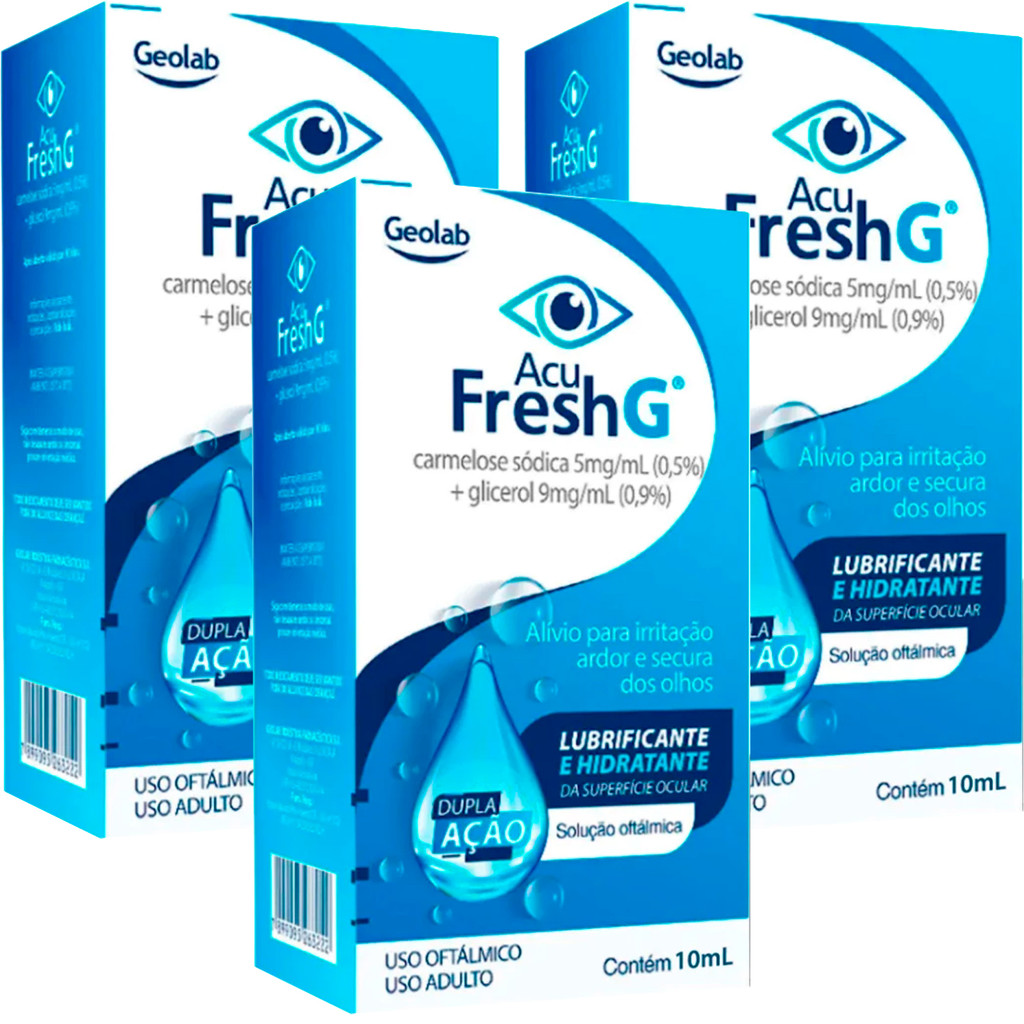 Lubrificante Ocular Acu Fresh G 10ml Dupla Ação