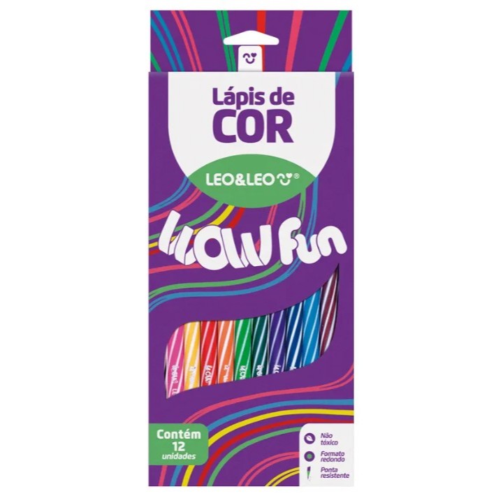 LÁPIS DE COR WOW / 12 CORES / LEOELEO / MATERIAL 