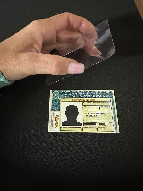 Thick Card Protetor De CNH Documento Habilitação