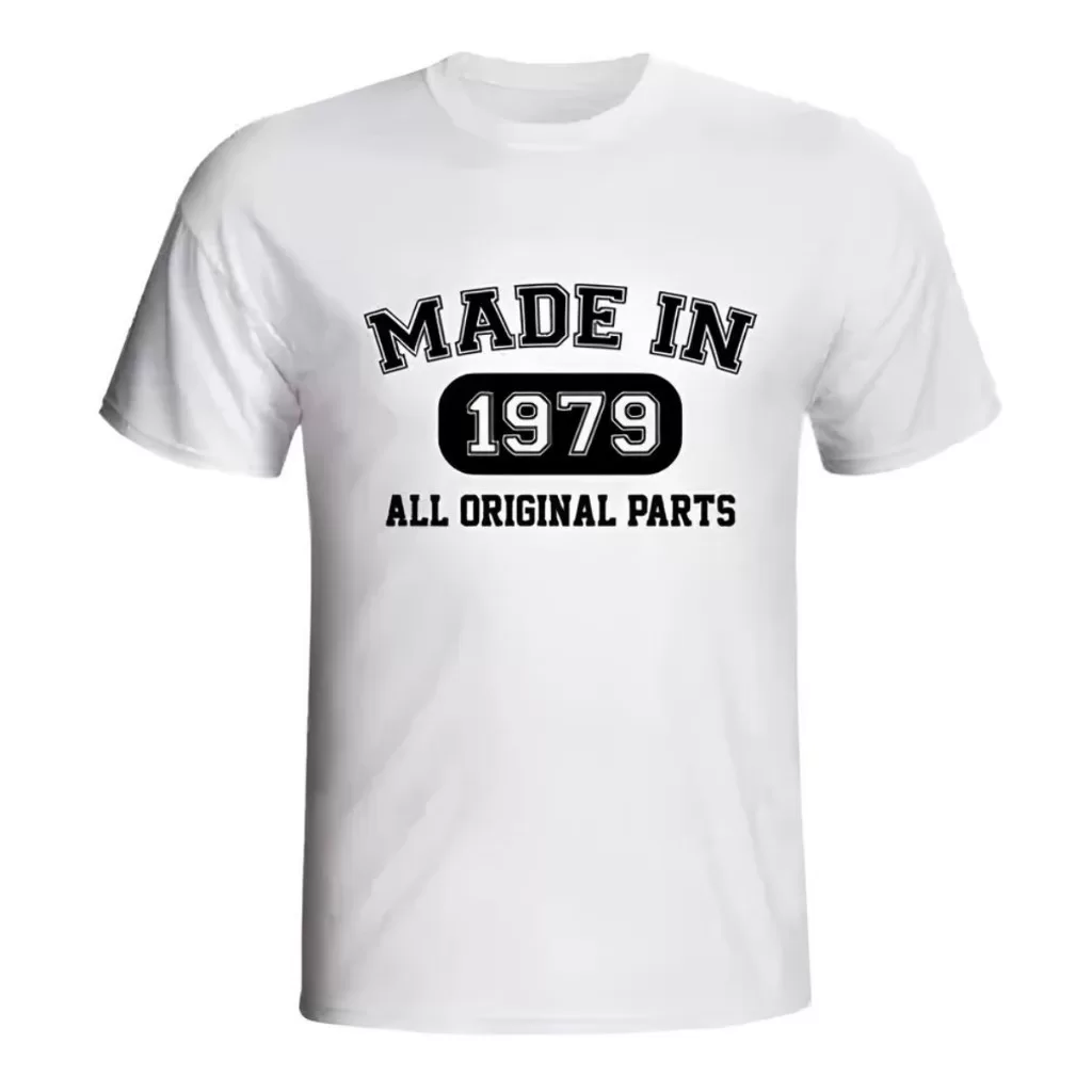 Camiseta – Camiseta Made In 1979 All Original Parts