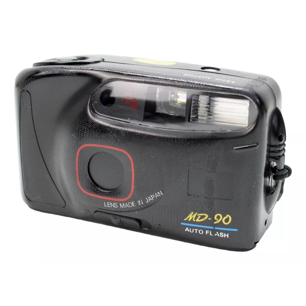 Câmera Fotográfica Analógica Md-90 35 Mm Vintage Com Flash APENAS DECORAÇÃO – LEIA A DESCRIÇÃO
