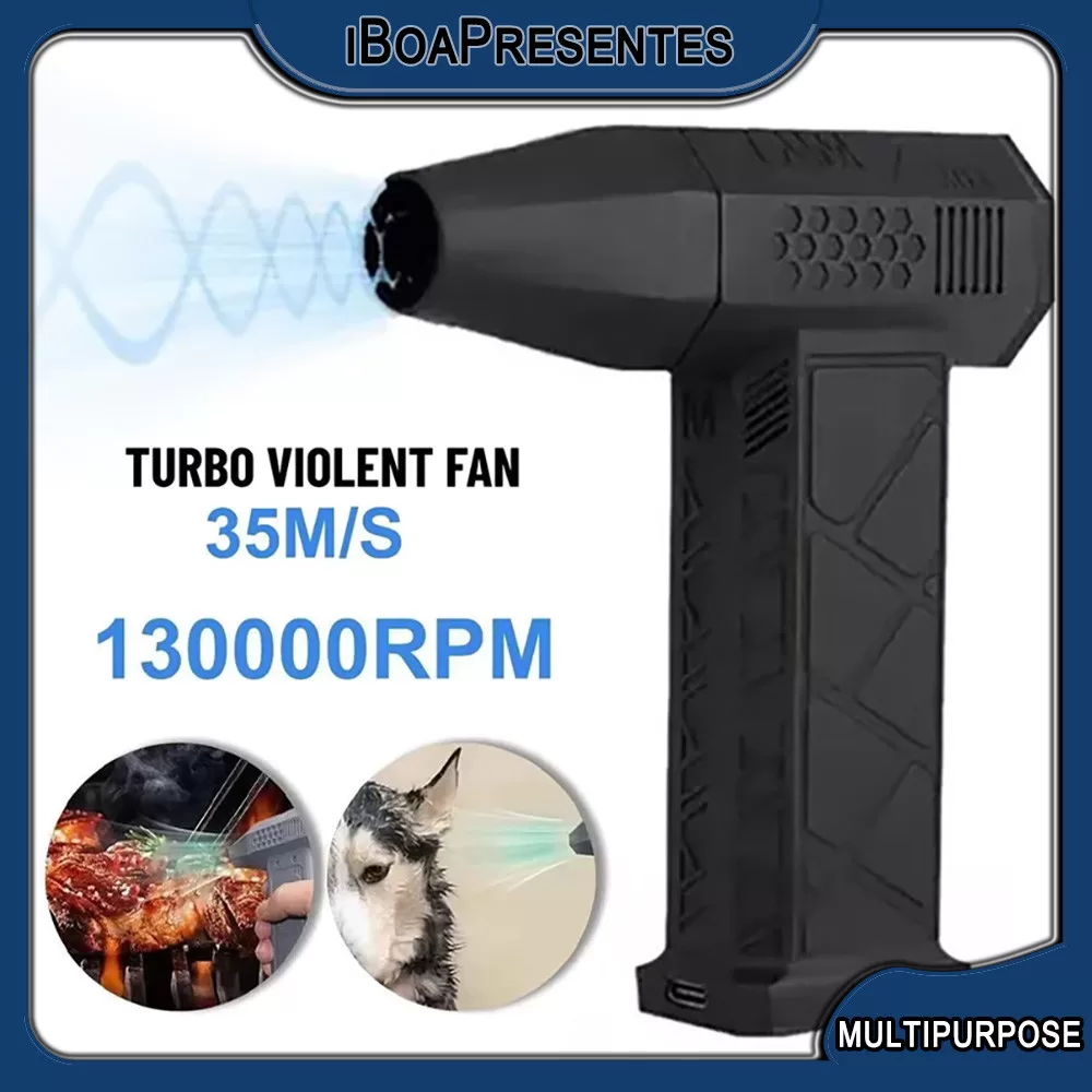 130000RPM Mini Turbo Jet Fan Poderosa Velocidade Do Vento 35 M/s Ventilador De Jato De Alta Potência