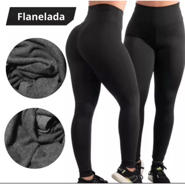 Kit 2 Calça Termica Flanelada Legging Academia Su