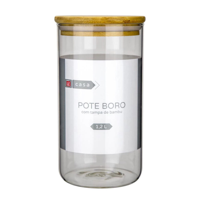 Pote para Mantimento Cazza em Vidro Borosilicato H