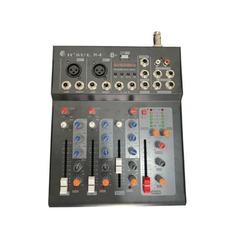 Console H-sul H4 Bluetooth Mesa De Som 4 Canais 2 