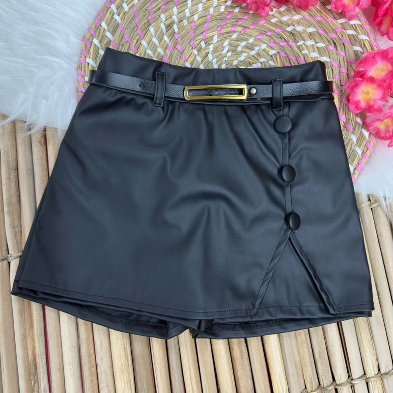SHORTS SAÍA INFANTIL MENINAS CORINHO ACOMPANHA O CINTO