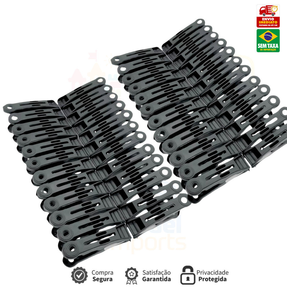 Kit 24 ou 48 Prendedores pregador roupa de Plástico P/ Roupas Reforçado