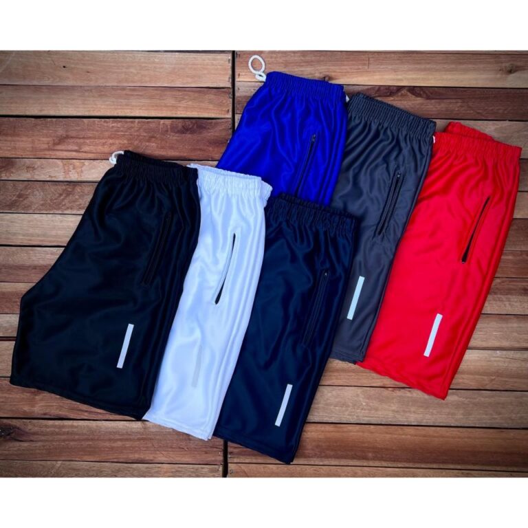 Kit 06 Bermudas Masculinas Básicas Lisas Diversas