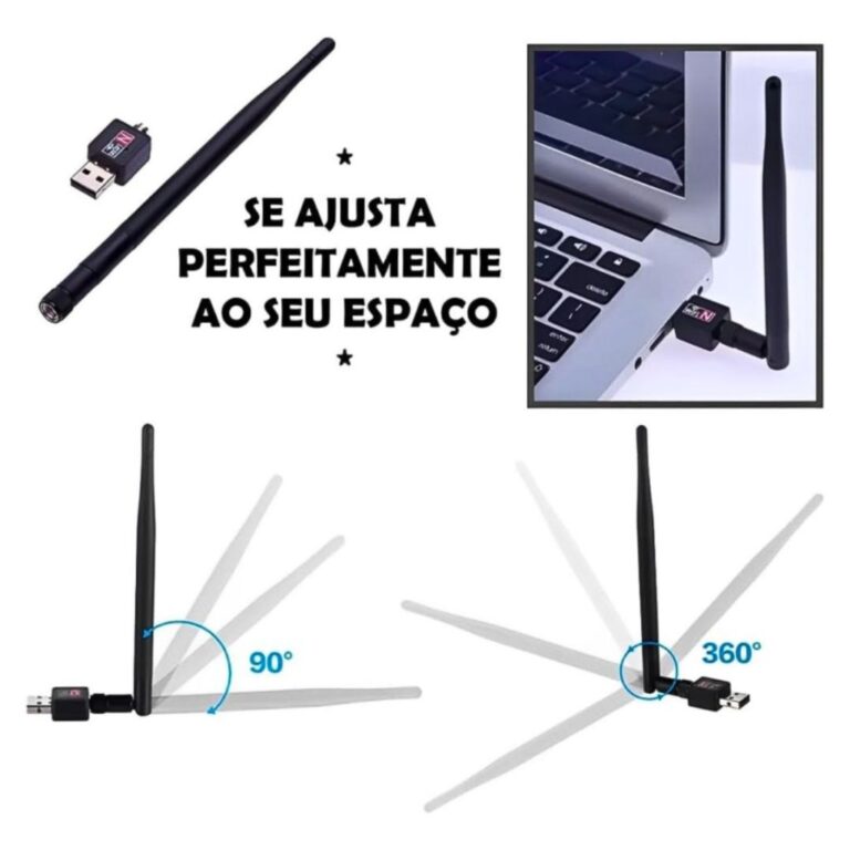 Antena Wifi Adaptador Usb Receptor Wireless para R