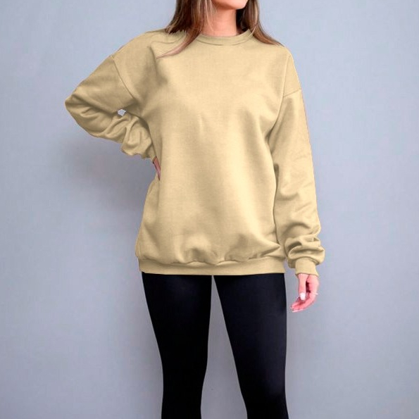 Blusa de Frio Moletom Feminino Gola Careca Flanela
