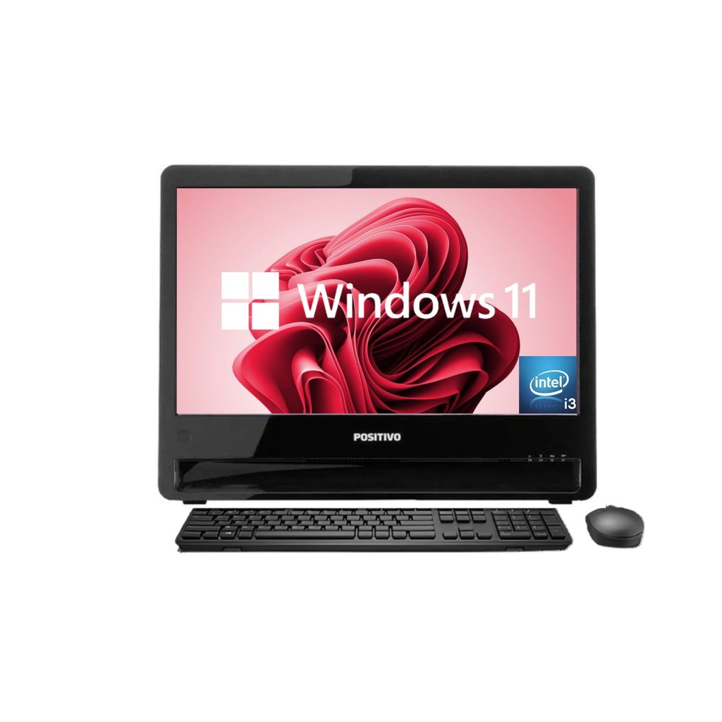 All In One Positivo Master U950 Intel Core i3 2. i3-2310m Tela 18,5 4GB Ram 120GB SSD WINDOWS 11 PRO