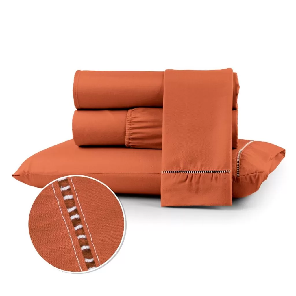 Jogo de Lençol 400 fios toque Suave e Acetinado Berço Solteiro Casal Queen King 02 e 03 Peças