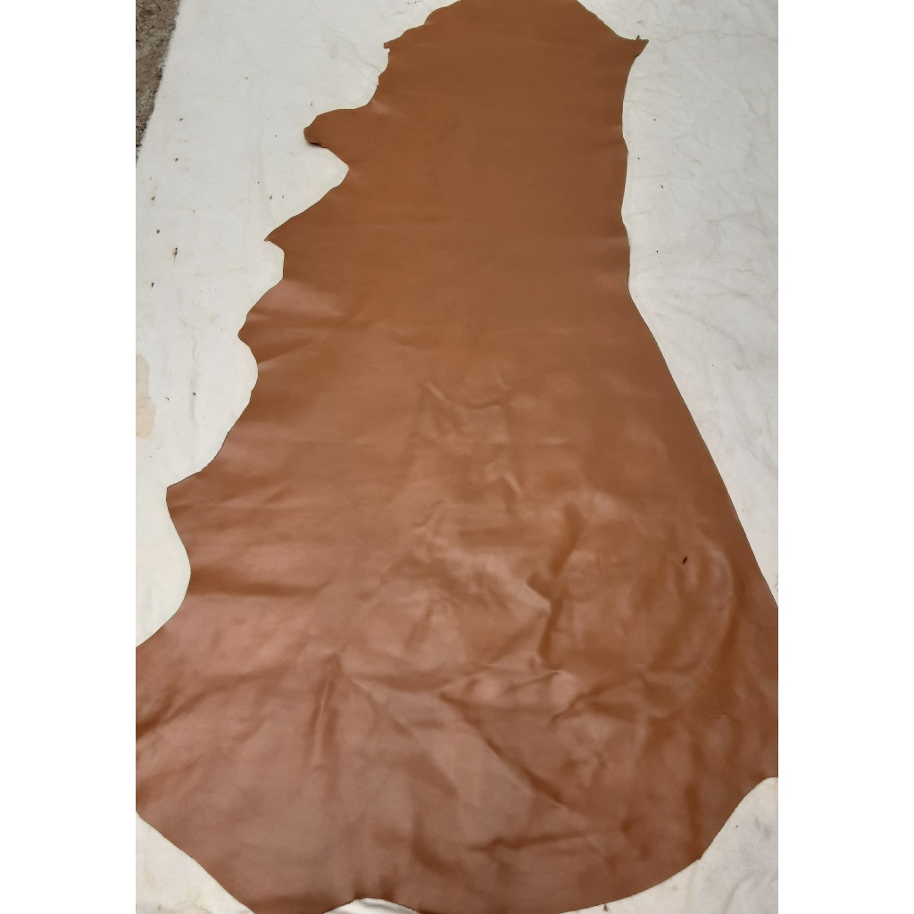 Pele Couro Legítimo Vaqueta cor Caramelo – Direto do Curtume