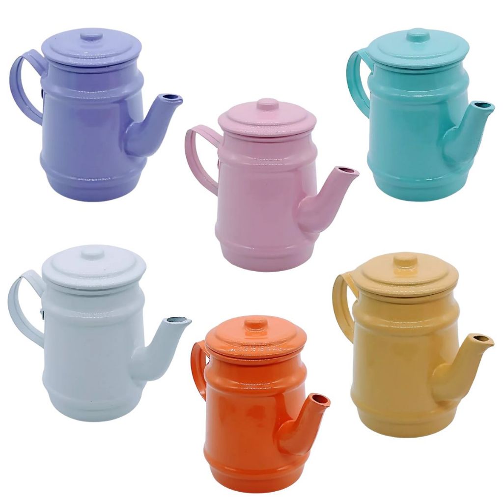 Bule Chaleira Mini Colorida 400 Ml Alumínio Café Chá Unidade