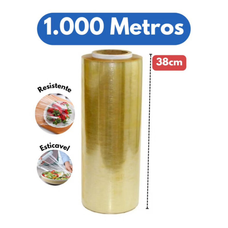 Bobina Plastico Rolo Filme Pvc 38×1000 M