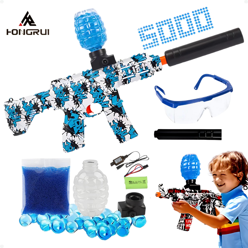 Arminha De Bolinha De Gel Metralhadora + 5.000 Bolinhas