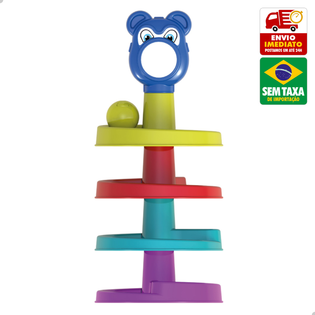 Brinquedo Educativo Escorrega Ball Bebe Escorregador Bolinha Kendy BQ9317S