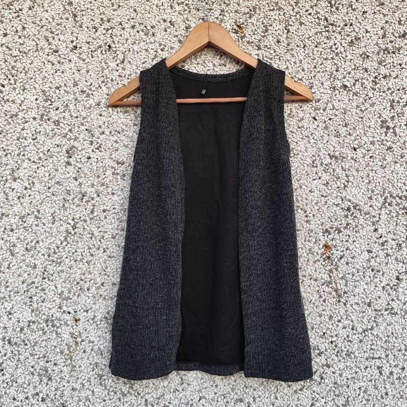 Colete cinza mescla | M (Brechó)