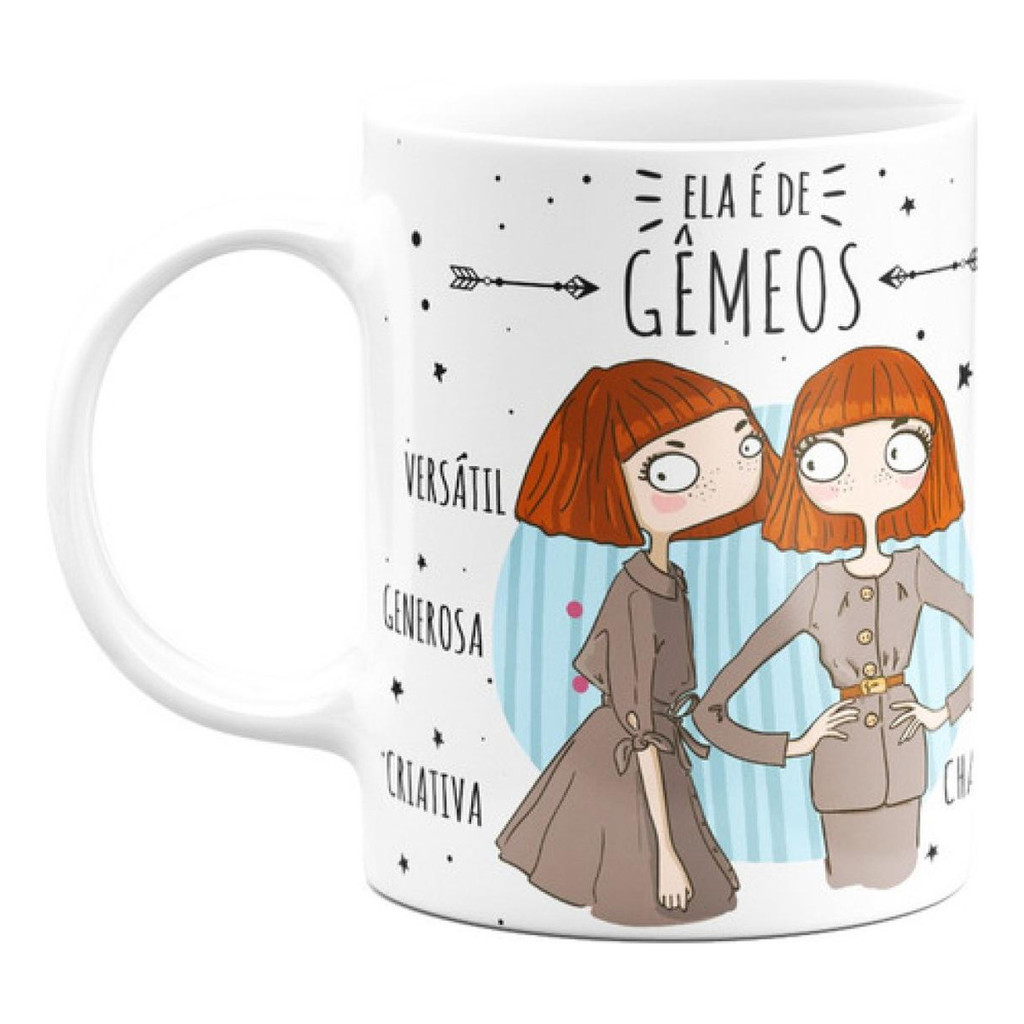 Caneca Signos – Ela É De Gêmeos