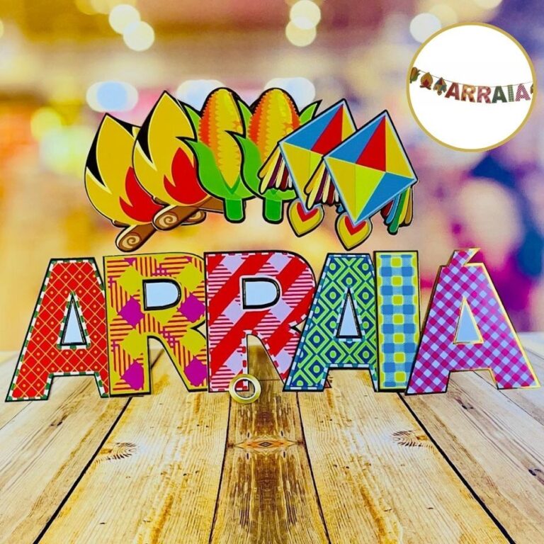 1 FAIXA DE PAPEL,ARRAIA ,MILHO,FOGUEIRA  E BALÃO 