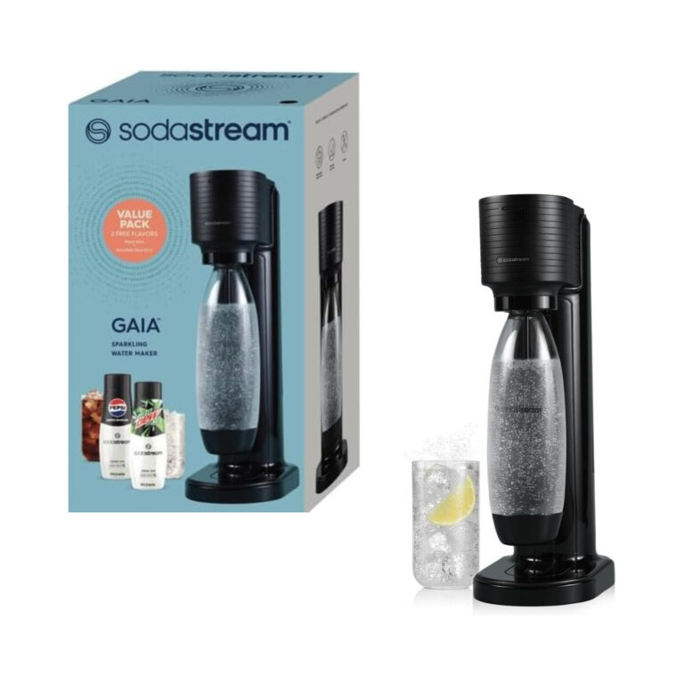 Máquina para Gaseificar Soda Stream Gaia Cor Pret