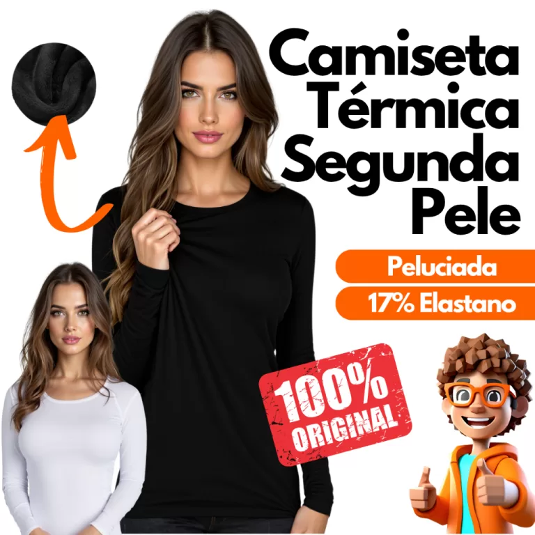 Malha Camiseta Térmica Feminina Segunda Pele Pelu