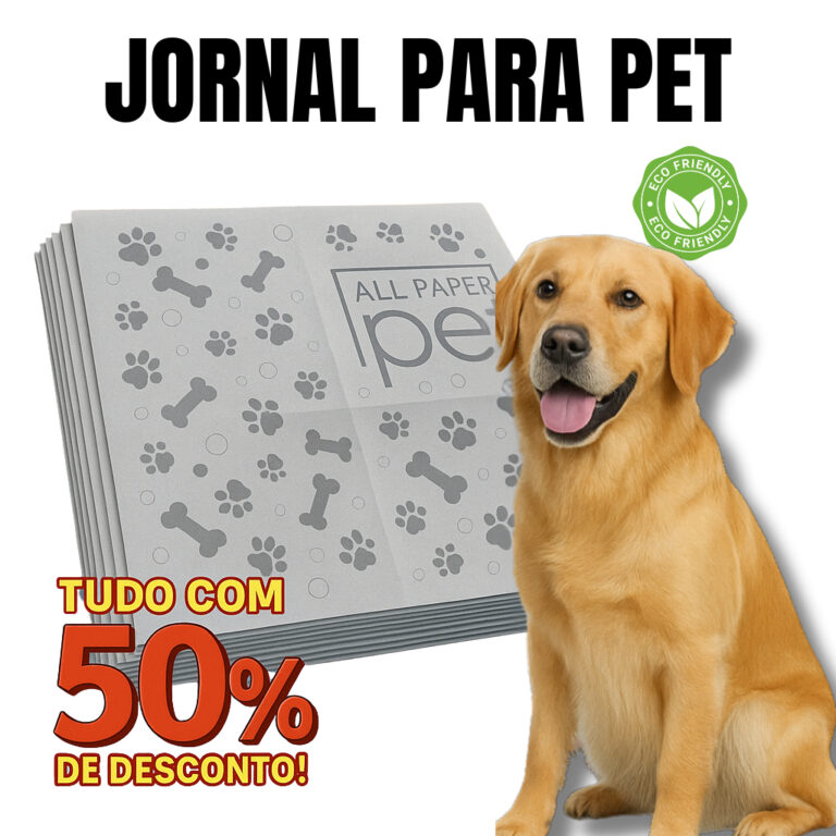 Jornal Papel Pet Limpo 2KG, 3KG, 4KG, 5KG, Tapete 