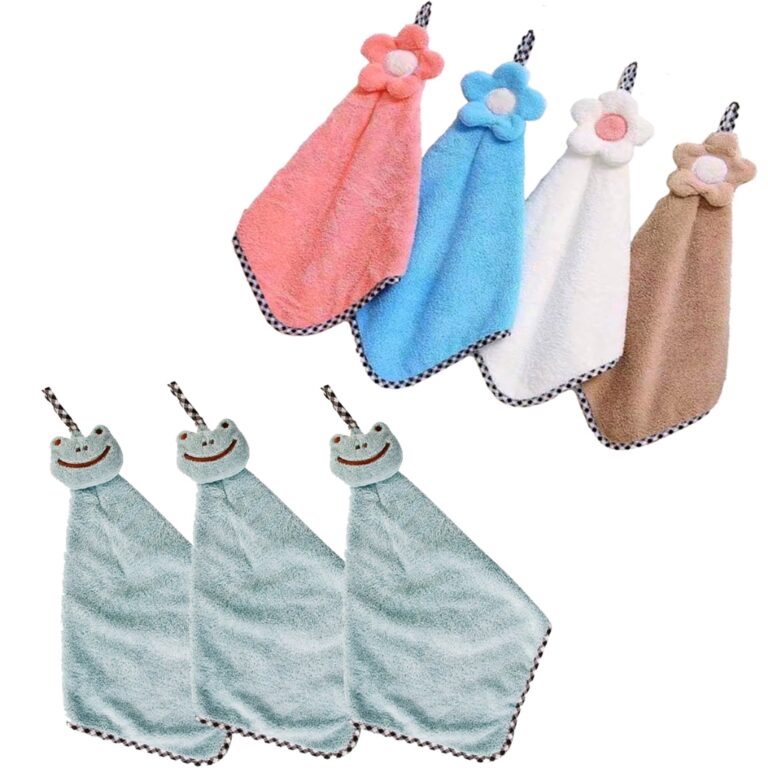 toalhas bate mão microfibra macias com alça para