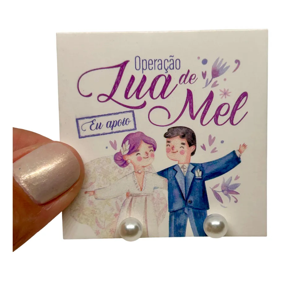 200 Tags com Brincos De Perola Tag – Hora Do Sapato Casamento Mimo Lembrancinha