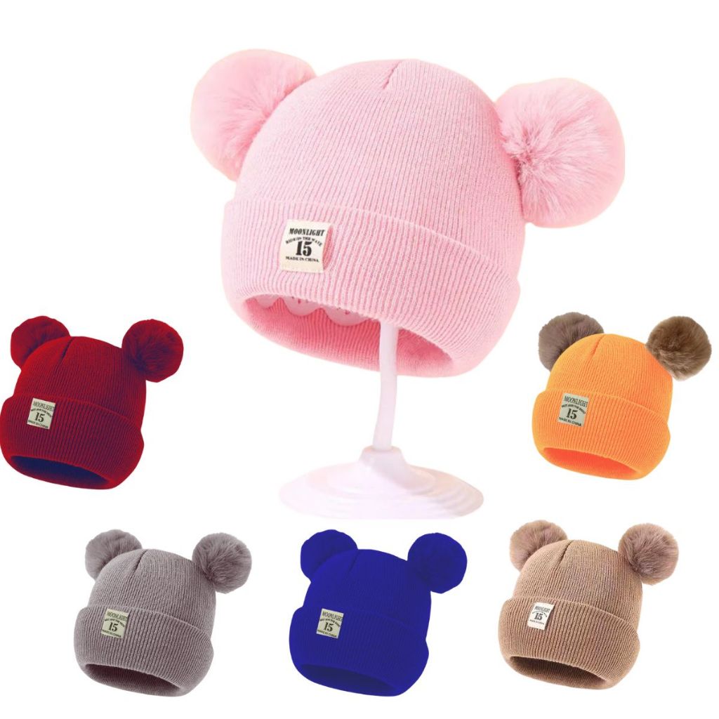 Gorro Touca Infantil Bebê bebe Inverno Frio Forrada Menina Menino