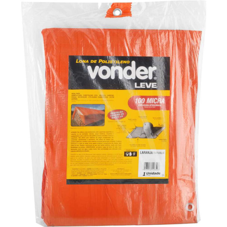 Lona De Polietileno Laranja 3×3 Metros Altame