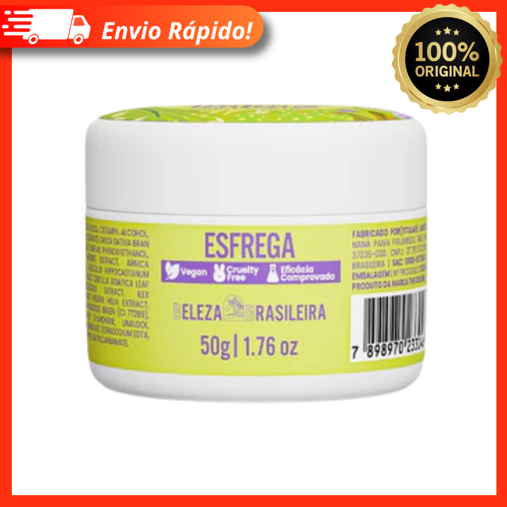 Bb Cream Esfrega Mini 50g – Creme Hidratante Renova Pele – Beleza Brasileira