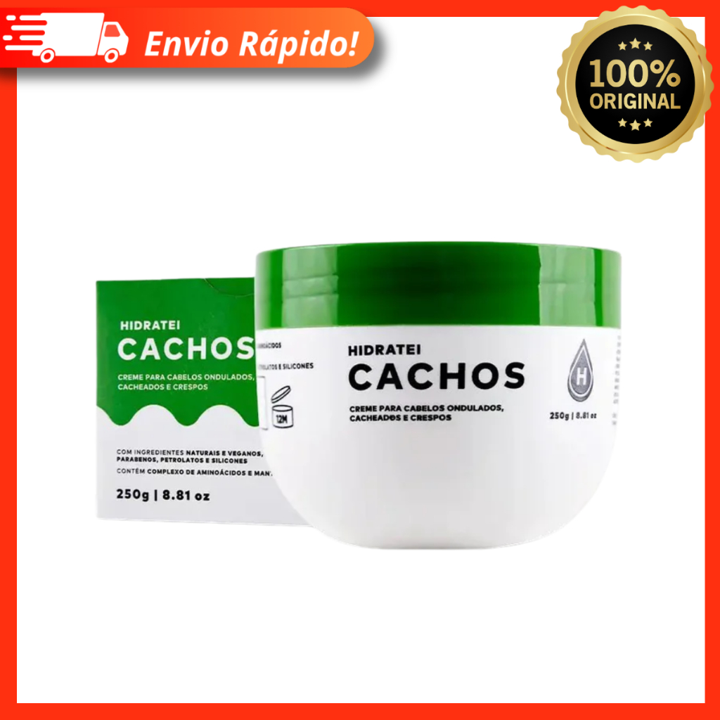 Creme Hidratei Cachos 250g – Cuida, Hidrata e Define Os Cachos