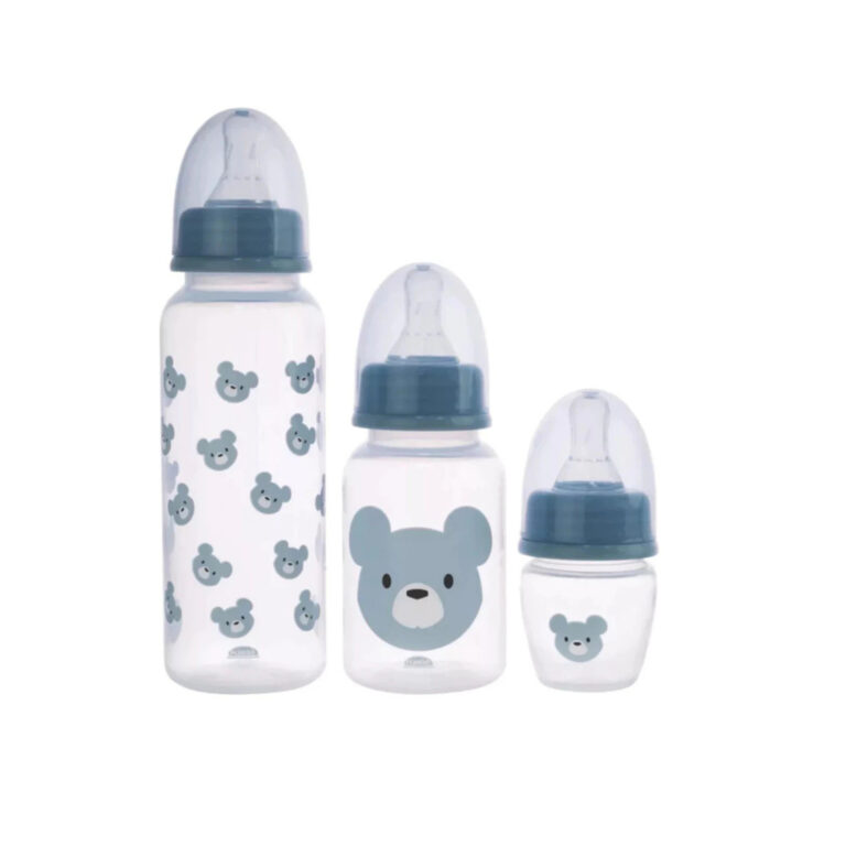 Kit 3 Mamadeiras Plasutil 250ml + 150ml + 40ml Bic