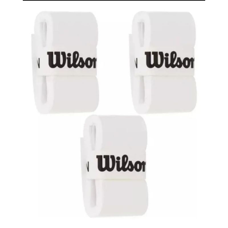 Kit 10 Overgrip Wilson ParaBeach Tennis Tênis Padel Cor Branco Sem Furação Envio Imediato.
