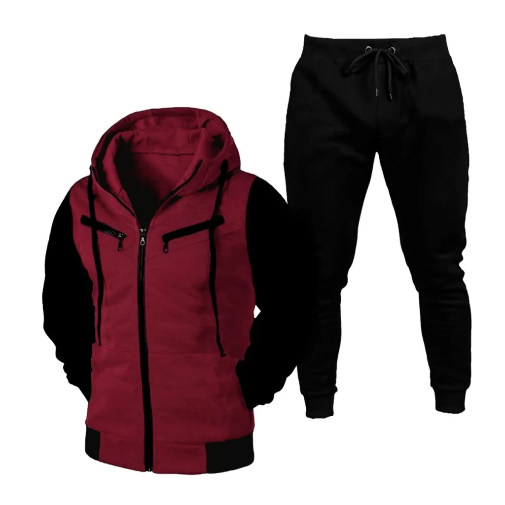 Conjunto De Moletom Calça jogger e Blusa de Frio com Capuz