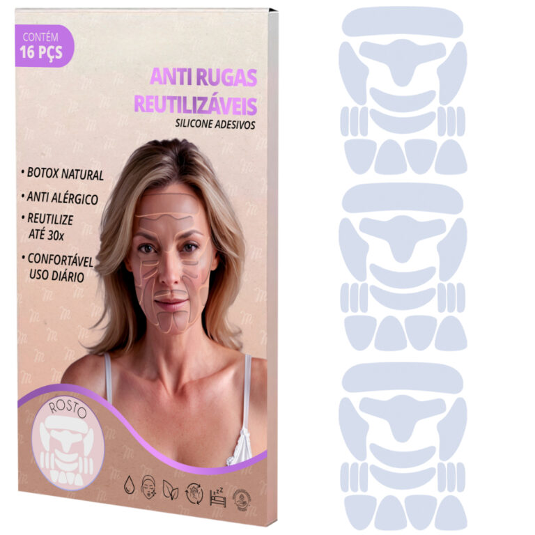 Kit com 3 Adesivo Anti Rugas Adesivo de Rosto Ades