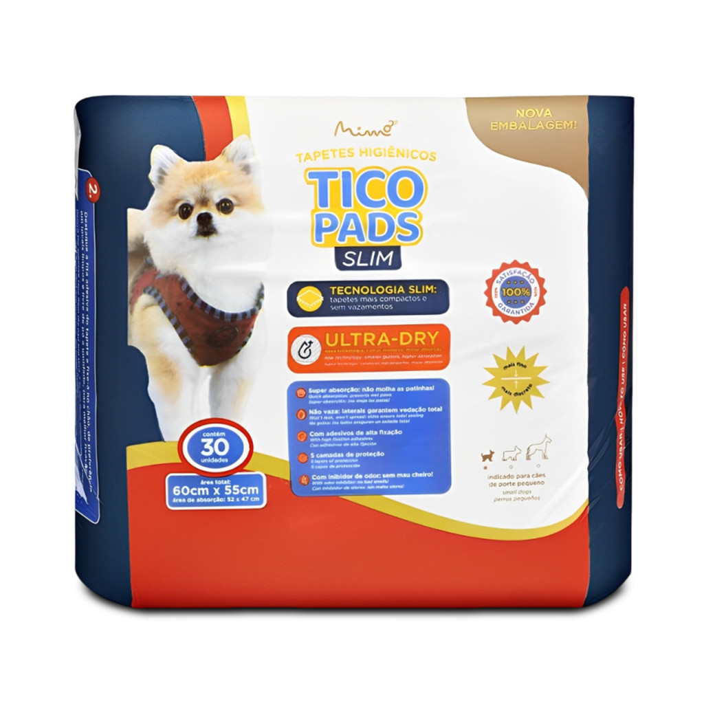 Tapete Higienico – Tico Pads Slim – 30 unid.