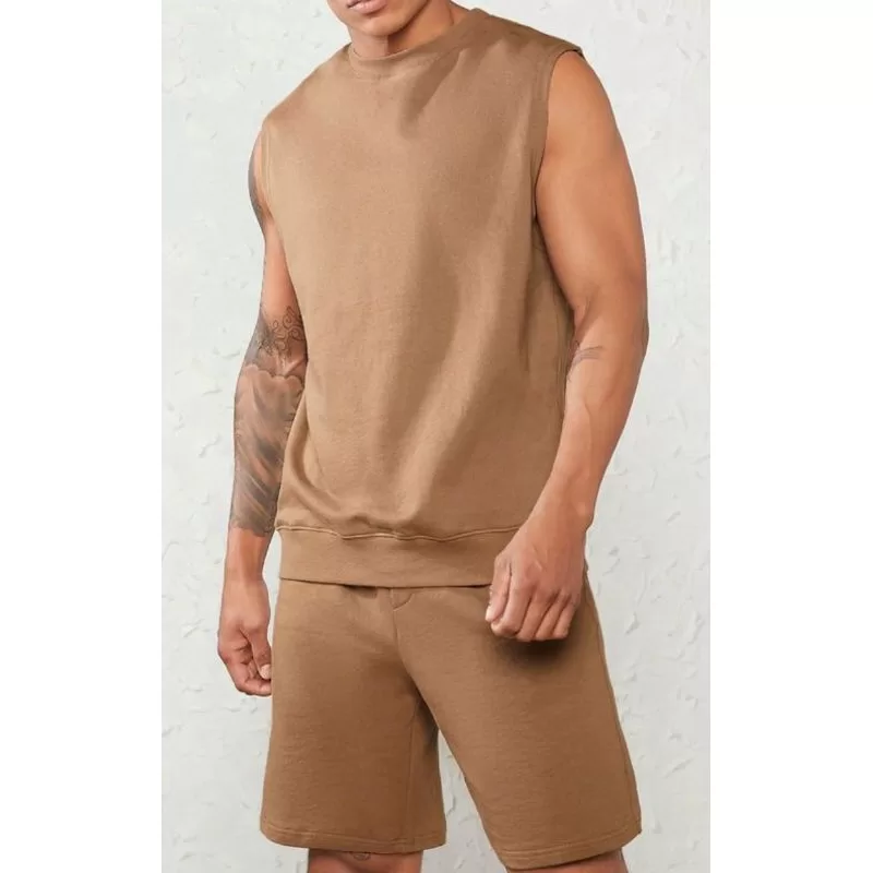 Conjunto Masculino Regata E ShortsMasculino de Moletinho