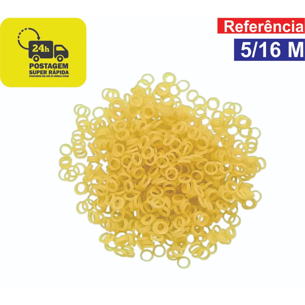 1000 Borrachinhas Elástico Para Laços Pet – 5/16 Médio