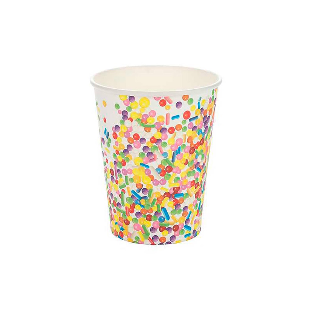 Copo de Papel Granulado Colorido Silver Plastic 270ml 30und